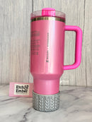 Silver Metallic MACRAME Tumbler Boot