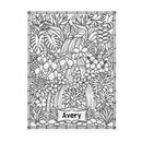 Jungle Doodle Reversible Oxford Fabric And Flannel Soft Blanket