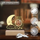 Personalized Twinkle Little Star Baby Photo Night Light | Moon, Stars, and Name | Custom Nursery Gift