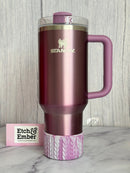 Laura’s Pretty Purple REMIX MACRAME Tumbler Boot