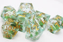 Sharp-Edged Liquid Core RPG Dice Set