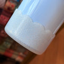 Silver Glitter Scalloped Tumbler Boot