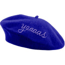 FLASH SALE: Embroidered Berets in 5 Fun Colors and Sayings | Wool and Nylon
