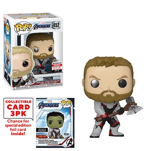 Funko POP! Avengers: Endgame - Thor with Collector Cards #452 - Entertainment Earth Exclusive