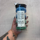 Facial Konjac Sponges in Beach Ombre Tube Pack | Giftable Skincare Beauty Kit Set