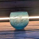 Fancy Another Roly Poly Blue Tinted Glass  | 13 oz.