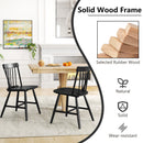 Farmhouse Kitchen Chair Set of 2 with Rubber Wood Frame