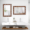 41.5 x 28 inches Farmhouse Wall Mirror with Solid Wood Frame
