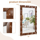 41.5 x 28 inches Farmhouse Wall Mirror with Solid Wood Frame
