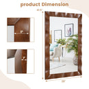 41.5 x 28 inches Farmhouse Wall Mirror with Solid Wood Frame