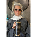 Feminist Goth Tumbler "Dance on the Graves of the Patriarchy" Stainless Steel Hot or Cold