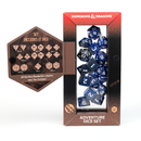 D&D Adventure Dice Set - Fighter Edition | Blue 17pc Collection