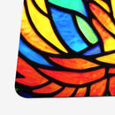 Red Stained Glass Dragon Playmat
