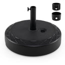 Fillable Umbrella Base 90 LBS Heavy Duty Sand Filled Round Market Umbrella Stand-Black