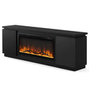 Fireplace TV Stand for TVs up to 80 Inch with 3 Adjustable Shelves