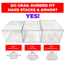 GRAIL KUBBIE BLACK (3x2) - In Box Display Case for Funko Pops in Acrylic Hard Stack Armor (Cardboard)