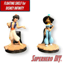 Disney Infinity Figure Wall Shelf, Floating Display, Command Strip or Screw Mount, 11 Colors