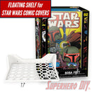 COM STAR WARS Floating Shelf for Funko Pop! STAR WARS Comic Covers