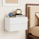 Wall Mounted Floating Nightstand with 2 Drawers