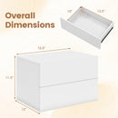 Wall Mounted Floating Nightstand with 2 Drawers