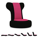 Floor Comfy Gaming Leisure Chair with Adjustable Headrest and Backrest