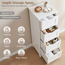 4-Drawer Freestanding Floor Cabinet with Anti-Toppling Device