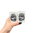 Floral Skull Tattoo Style Art Salt and Pepper Shakers | Food-Safe Ceramic Seasoning Dispensers