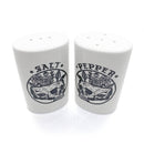 Floral Skull Tattoo Style Art Salt and Pepper Shakers | Food-Safe Ceramic Seasoning Dispensers