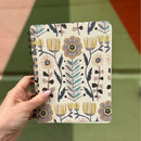 Floral Spiral Notebook | Double-sided 120 Lined Pages Folk Art Style Journal
