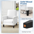 Floral Accent Chair Farmhouse Boho Armchair with Solid Wood Legs and High Back