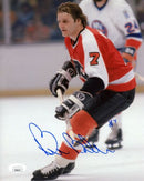 Bill Barber in Action Autographed Philadelphia Flyers 8" x 10" Hockey Photo