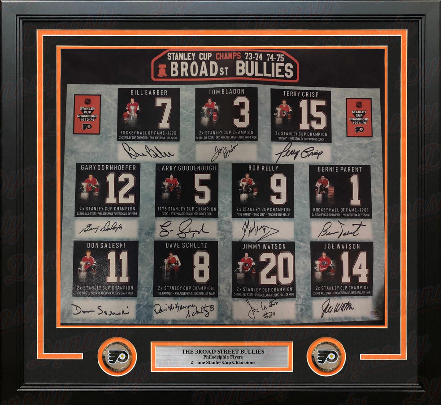 Broad Street Bullies Philadelphia Flyers Autographed 16