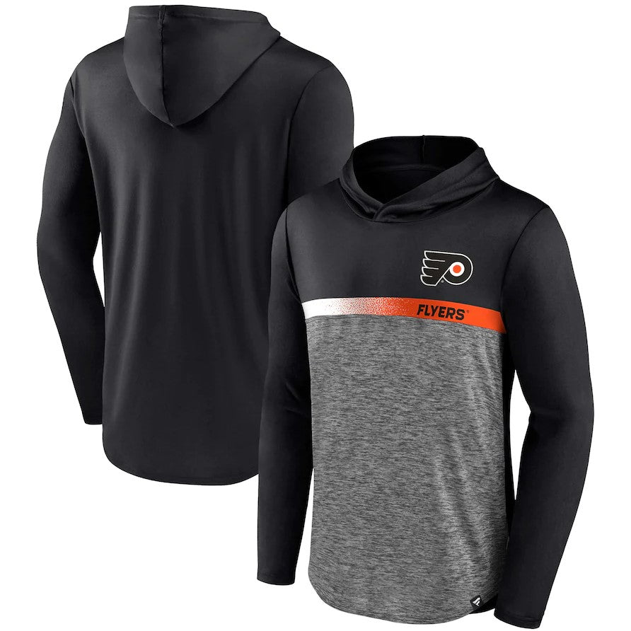 Philadelphia Flyers Black Podium Defender Pullover Hoodie