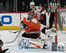 Carter Hart Philadelphia Flyers First Career Shutout Autographed NHL Hockey Photo
