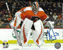 Carter Hart Jumping on the Ice Philadelphia Flyers Autographed 11" x 14" Hockey Photo