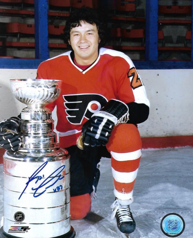 Reggie Leach Philadelphia Flyers Stanley Cup Autographed NHL Hockey 8