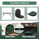 Foldable 10-Player Poker Table with LED Lights and USB Ports Ideal for Texas Casino