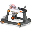 2-in-1 Foldable Activity Push Walker with Adjustable Height