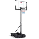 Foldable Basketball Hoop 7.54-10 ft Stepless Adjustable with PC Backboard
