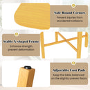 Foldable Dining Table for 2-4 People with Rubber Wood Legs for Small Space