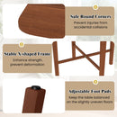 Foldable Dining Table for 2-4 People with Rubber Wood Legs for Small Space