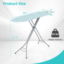 Foldable Ironing Board with Iron Rest and Adjustable Height