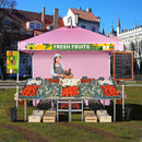 10 x 10 Feet Foldable Commercial Pop-up Canopy with Roller Bag and Banner Strip