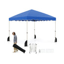 Foldable 10 X 10 Feet Pop up Canopy Tent with Wheeled Bag