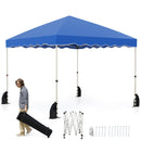 Foldable 10 X 10 Feet Pop up Canopy Tent with Wheeled Bag