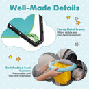 Foldable Baby Jumper with Canopy and Interactive Toys