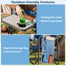 Folding Camping Chair with Cup Holder and Storage Pocket