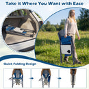 Folding Camping Chair with Cup Holder and Storage Pocket
