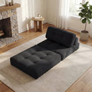 Folding Sofa Bed with Pillow and Back Support for Living Room