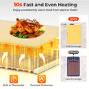 Food Warming Mat Rollable and Portable Electric Warming Tray with Fasting Heating